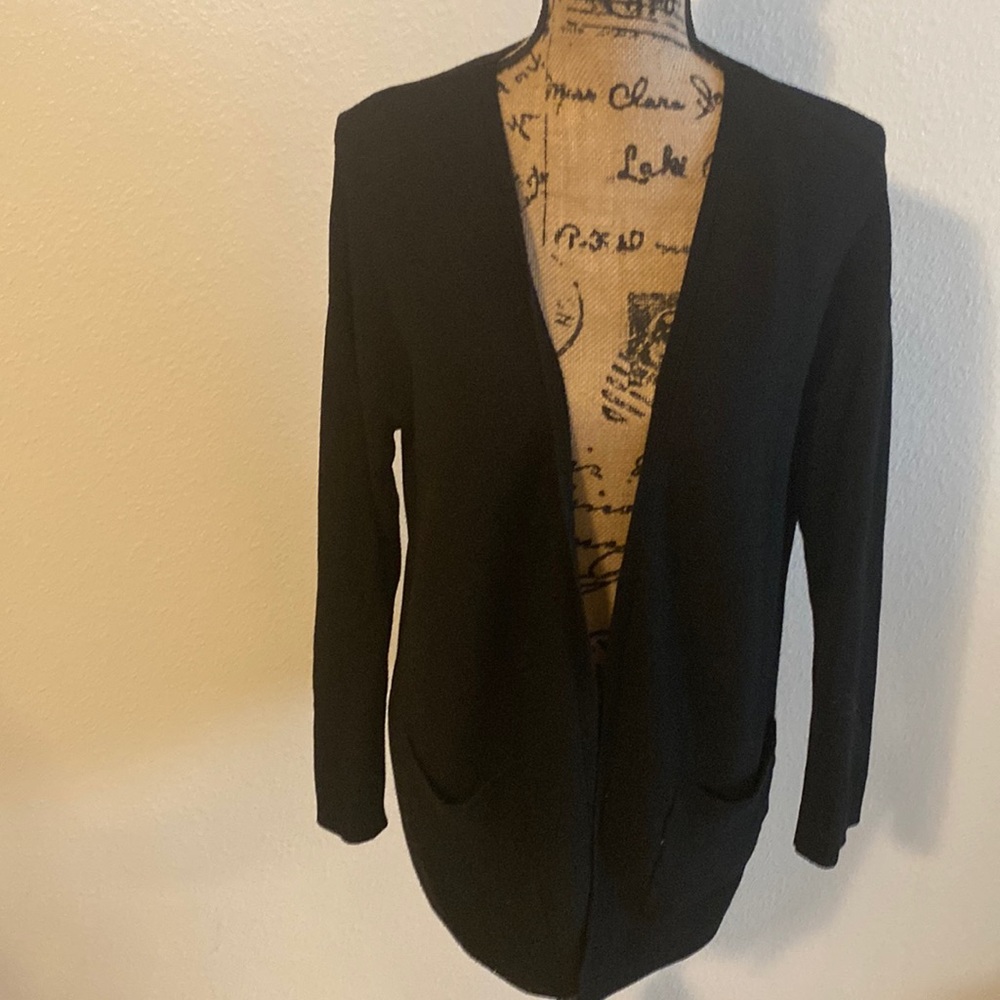Black cardigan